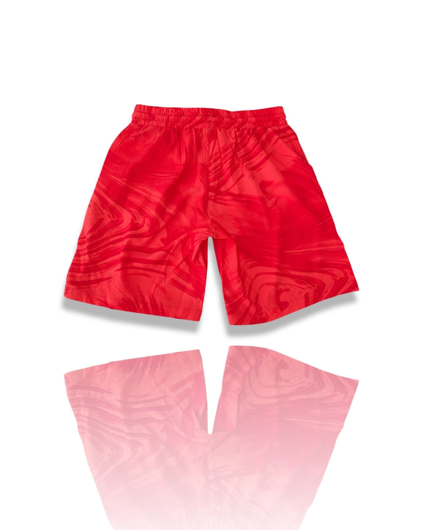 “Ripple Red” Swim Trunks